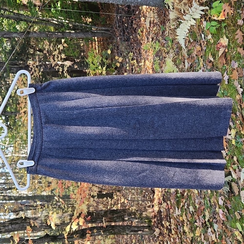 Vintage Charcoal wool skirt